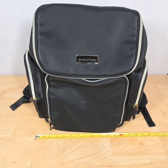 Austin Fowler Francesca Everyday Backpack FLAWED Gym Travel Bag Black - Picture 2 of 15